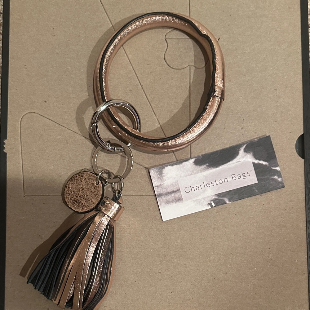 Metallic Keychain Bracelet